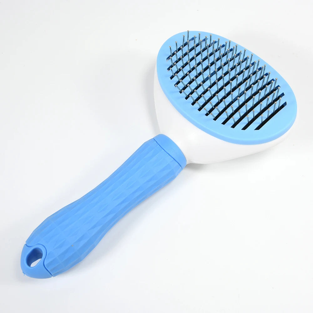 Fur-tastic Fido Fluff Remover: The Stainless Steel Shed-Stopper for Hairy Hounds and Cat-astrophic Kitties!
