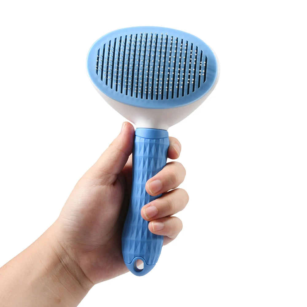 Fur-tastic Fido Fluff Remover: The Stainless Steel Shed-Stopper for Hairy Hounds and Cat-astrophic Kitties!