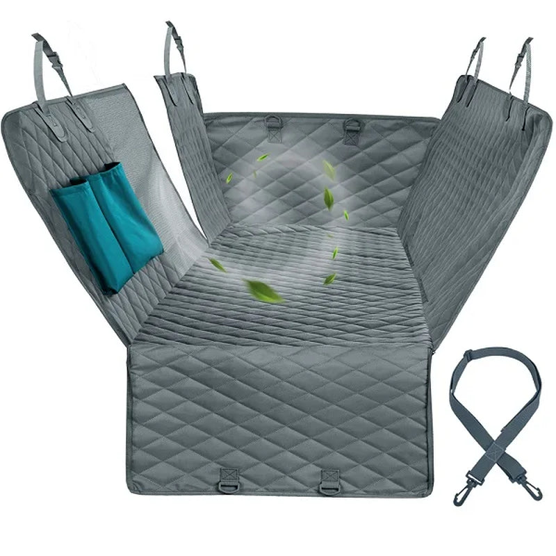Doggo's Deluxe Drip-Dry Adventure Hammock: The Ultimate Backseat Chill Zone for Pooches on the Go!