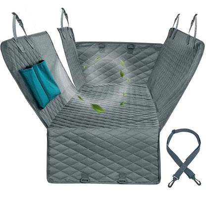 Doggo's Deluxe Drip-Dry Adventure Hammock: The Ultimate Backseat Chill Zone for Pooches on the Go!