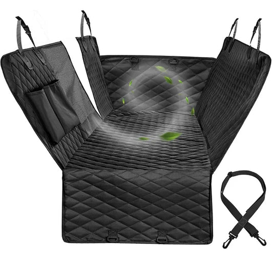 Doggo's Deluxe Drip-Dry Adventure Hammock: The Ultimate Backseat Chill Zone for Pooches on the Go!